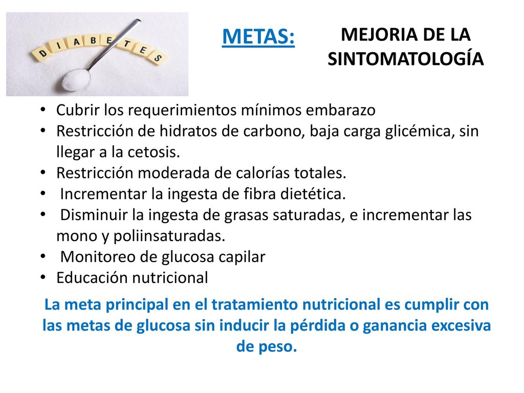 De perdida diabetes peso gestacional
